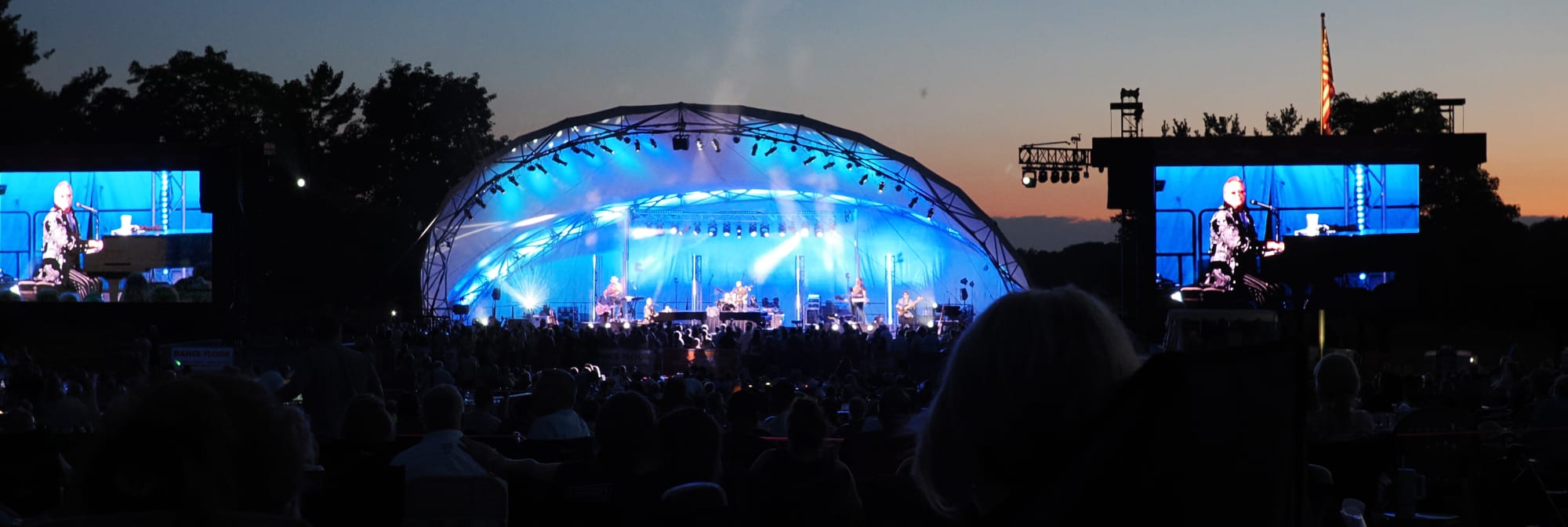 outdoor concert venue at sunset Pensacola